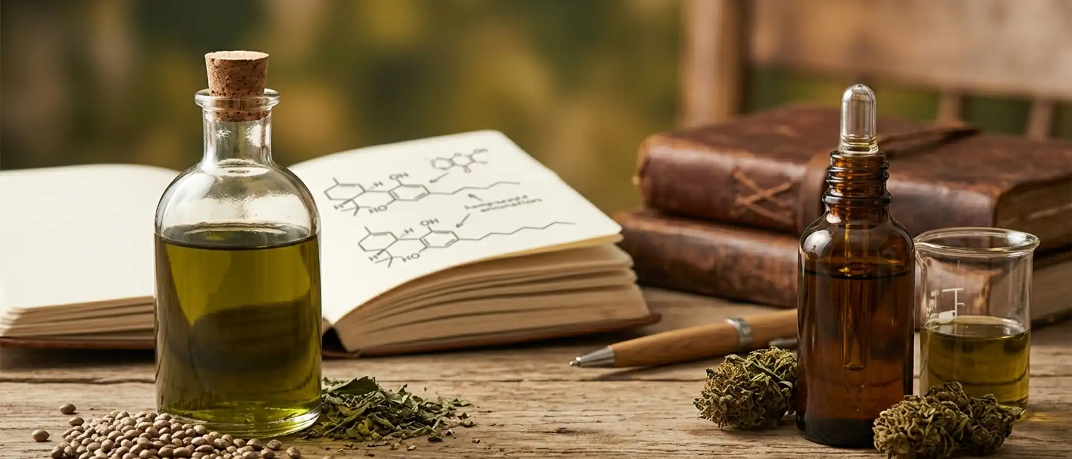Hanfsamenöl versus CBD-Öl — redaktionelles Titelbild von CBDWissen